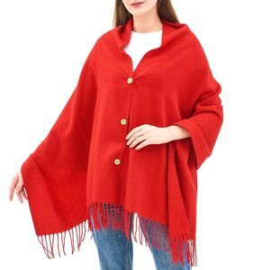 Alpine Swiss Womens Shawl Evening Wrap Pashmina Large Scarf Fringe Cape Poncho